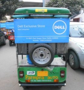 E rickshaw advertising services