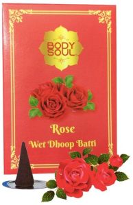 Bodysoul Rose Premium Wet Dhoop Batti