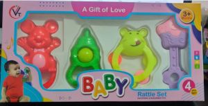 Plastic Baby Rattle Set