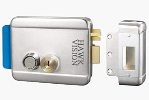 Electronic Stainless Steel Door Lock with 5 Keys - silver