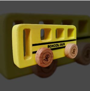 Wooden School Bus Toy