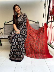 AJRAKH NATURAL SAREE