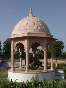 sand stone outdoor gazebo