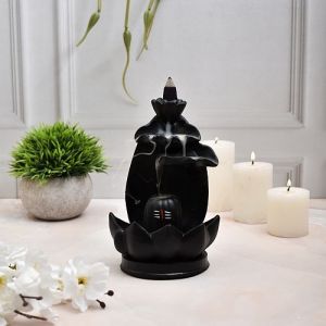 Shivlingam Styled Smoke Backflow Cone Incense Holder