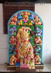 Marble Kastbhanjan Dev Hanuman Statue