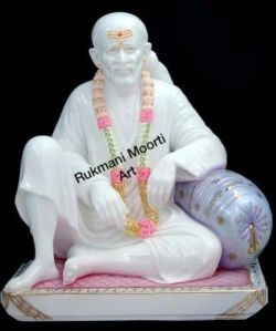 White Marble Dwarkamai Statue