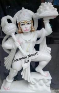 White Marble Hanuman Statue