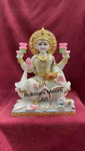 White Marble Laxmi Statue