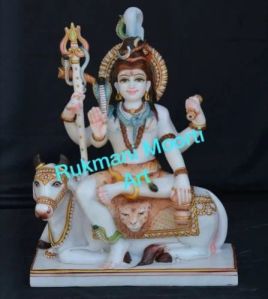 White Marble Shiva Statue