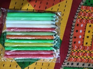 multi colour stick spiritual candles