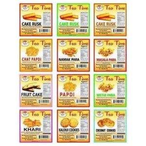 Food Product Printed Labels
