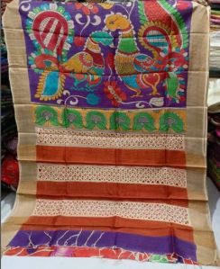 Tussar Silk Cutwork Sarees