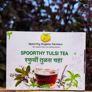 50 gram spoorthy organic loose leaf tulsi tea