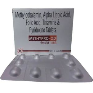 Methylcobalamin, Alpha Lipoic Acid, Folic Acid, Thiamine & Pyridoxine Tablets