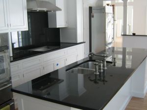 Kitchen countertops, Absolute Natural Black