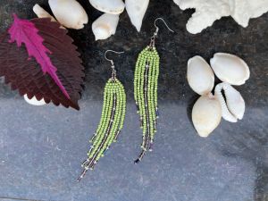 handmade bead earring