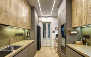 parallel modular kitchen