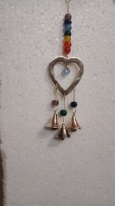 Heart brass chimes