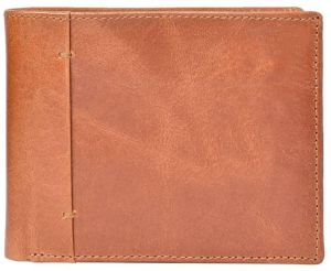 11 ATM Pocket Tan Brown Leather Wallets