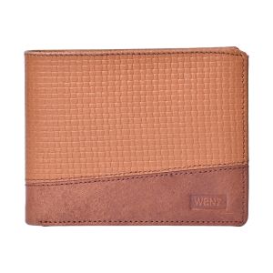 9 ATM Pocket Tan Brown Leather Wallets