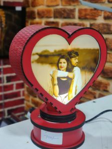 heart rotating lamp