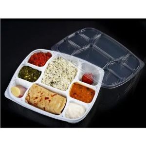 plastic disposable meal tray