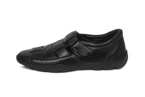 Mens Black Leather Casual Shoes