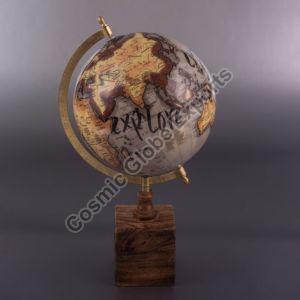 8 Inch Metal and Plastic Sphere World Political Globe