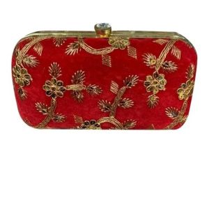 Ladies Velvet Clutch