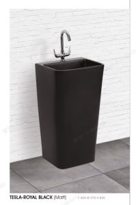 TESLA ROYAL BLACK (MATT) ONE PIECE BASIN