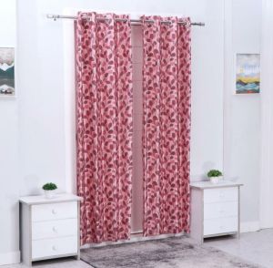 Floral Print Curtain