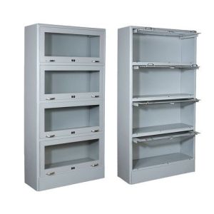 steel bookshelf