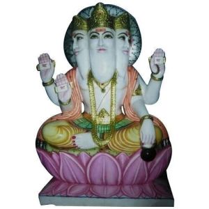 Lord Brahma Marble Statue