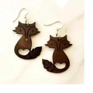 Coconut Fox Earrings