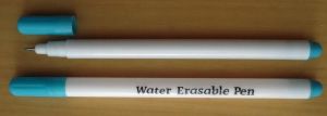 water erasable pens