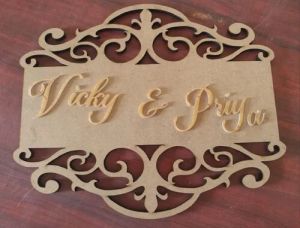 Wooden Welcome Board
