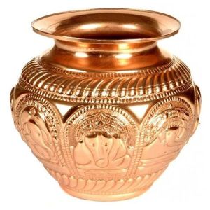 Copper Designer Pooja Lota