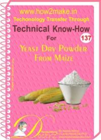 Yeast Dry Powder From Maize manufacturing technology eReport