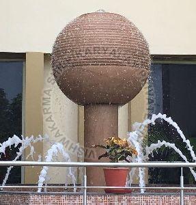 stone ball fountain
