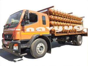 Mounting Cascades Hydrogen Gas Cylinder Truck