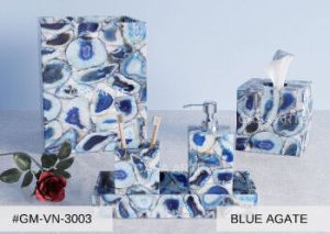 Blue Agate Vanity Set