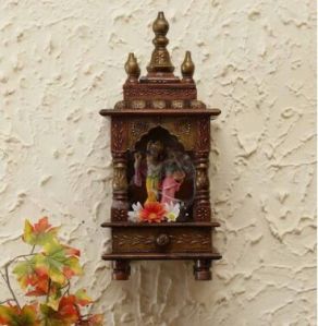 Wooden Wall Mounted Mandir