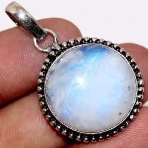 Round Moonstone Pendant