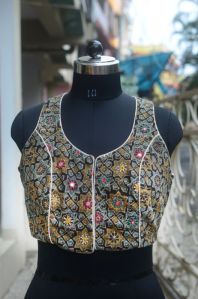 Ladies Stylish Sleeveless Handwork Blouse