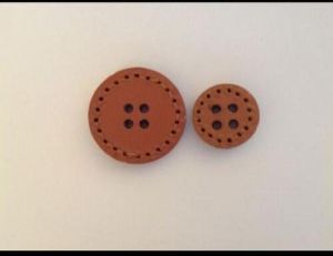 Real Suede Leather Toggle Buttons