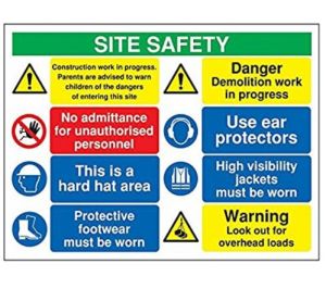 Construction Site Safety Signs Board