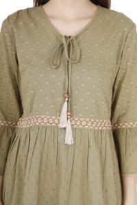 Pure Cotton Dobby Dress