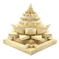 Wooden Lotus Shree Yantra