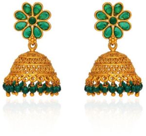 Rajwadi Finish Antique Jhumka Earrings