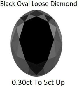 Super Quality 25.00 Carat Oval Cut Black Diamond